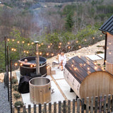 Minoan Bundle: Huntington Sauna + Polar Cold Plunge + Ellipse Outdoor Shower (Onyx) + Serenity Soak Tub