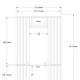 Charleston 4 Person Canopy Barrel Sauna