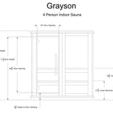 Grayson 4 Person Indoor Sauna