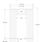Huntington 4-6 Person Canopy Barrel Sauna