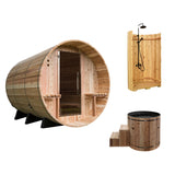 Minoan Bundle: Huntington Sauna + Glacier Cold Plunge + Ellipse Outdoor Shower (Onyx)