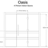 Oasis 4 Person Indoor Sauna