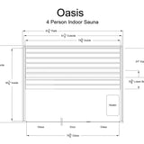 Oasis 4 Person Indoor Sauna