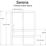 Serena 3 Person Indoor Sauna