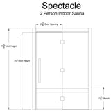 Spectacle 2 Person Indoor Sauna