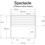 Spectacle 2 Person Indoor Sauna